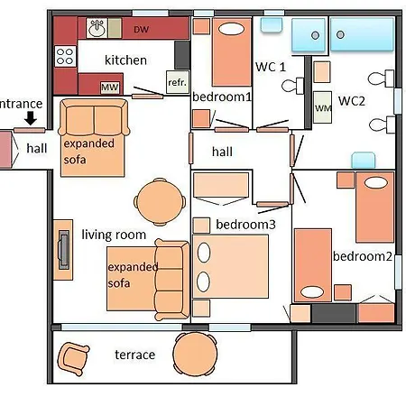 Apartment Bitacora Comfortable Quiet Flat Near The *